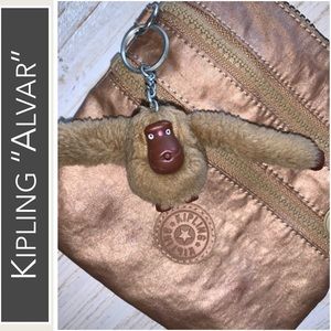 Kipling “Alvar” Extra Small Crossbody Mini Bag, Golden Rod Metallic Style AC7099